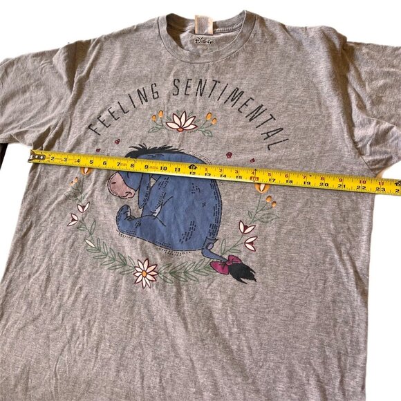 Disney Eeyore Donkey Sz XL T-Shirt Gray Ring Spun Feeling Sentimental Daisy - Picture 11 of 11